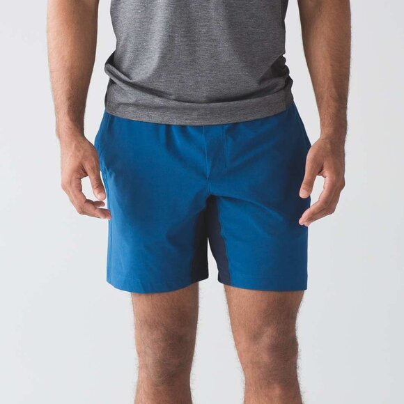 Lululemon Men's T.H.E. Short 7" - Blue, lined - Picture 1 of 6